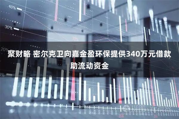 聚财略 密尔克卫向嘉金盈环保提供340万元借款助流动资金
